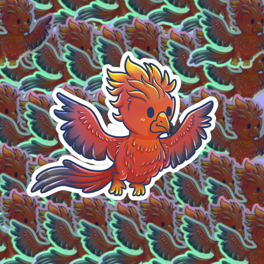 Adorable Phoenix - Glossy Vinyl Sticker