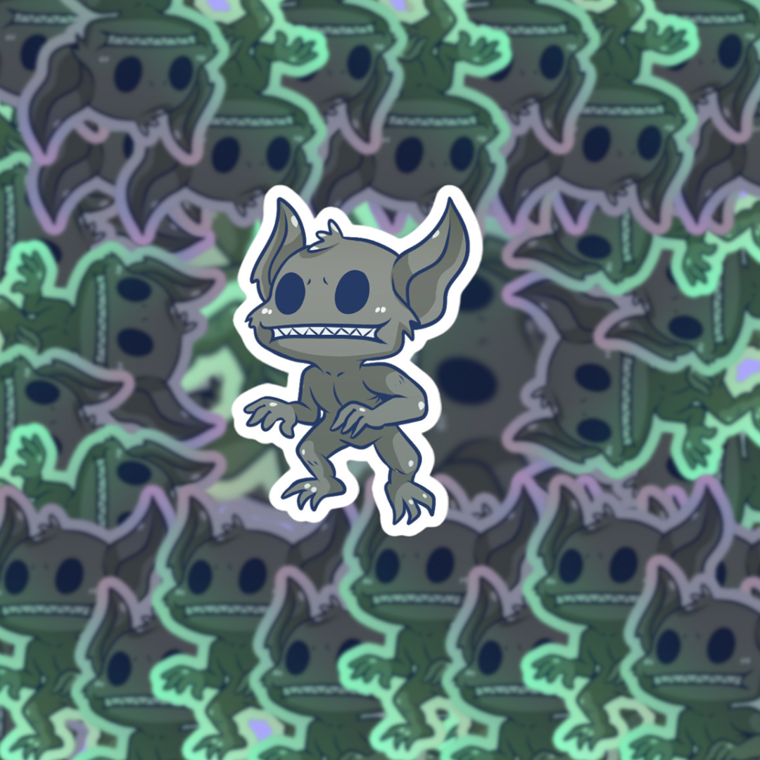 Adorable Hopkinsville Goblin - Glossy Vinyl Sticker