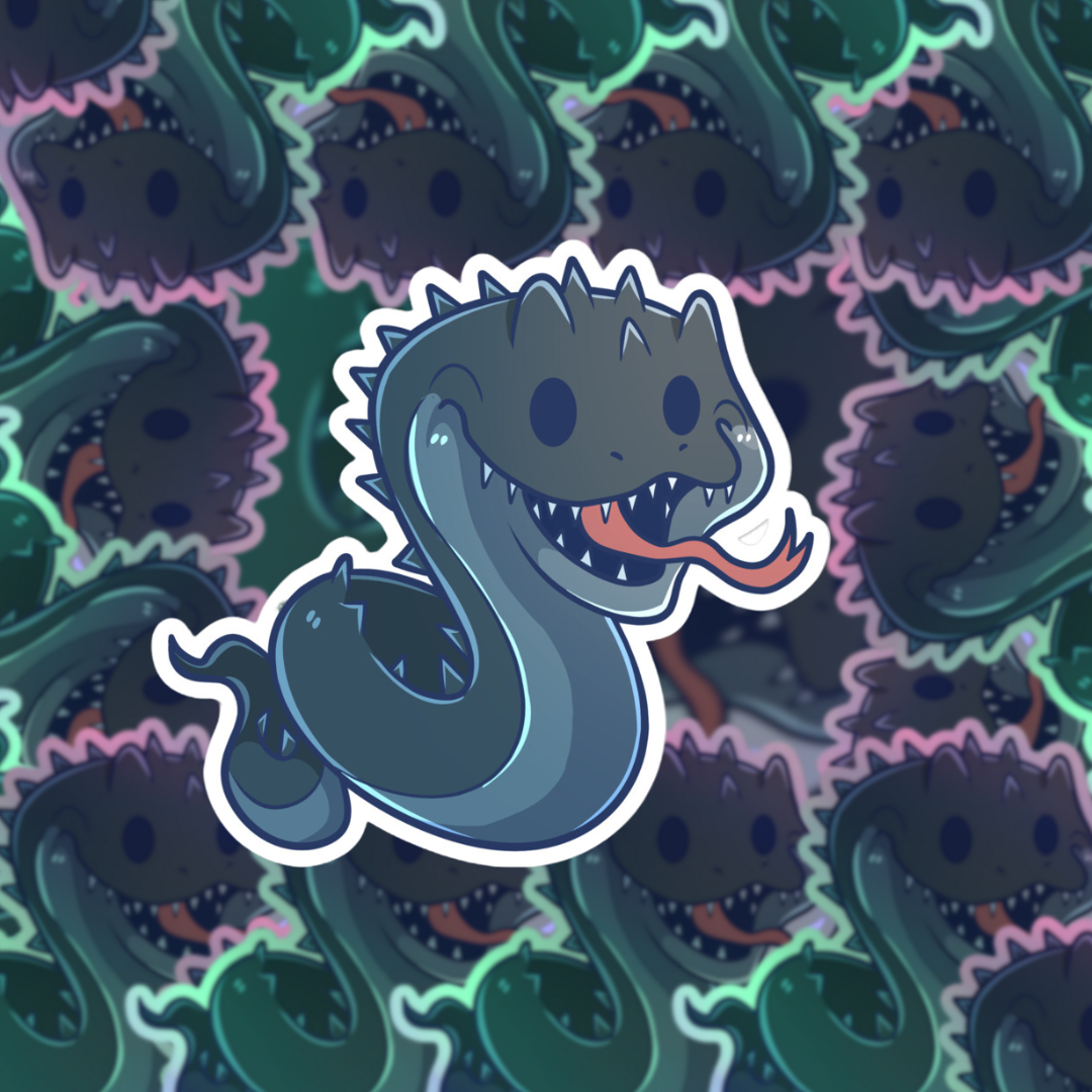 Adorable Basilisk - Glossy Vinyl Sticker