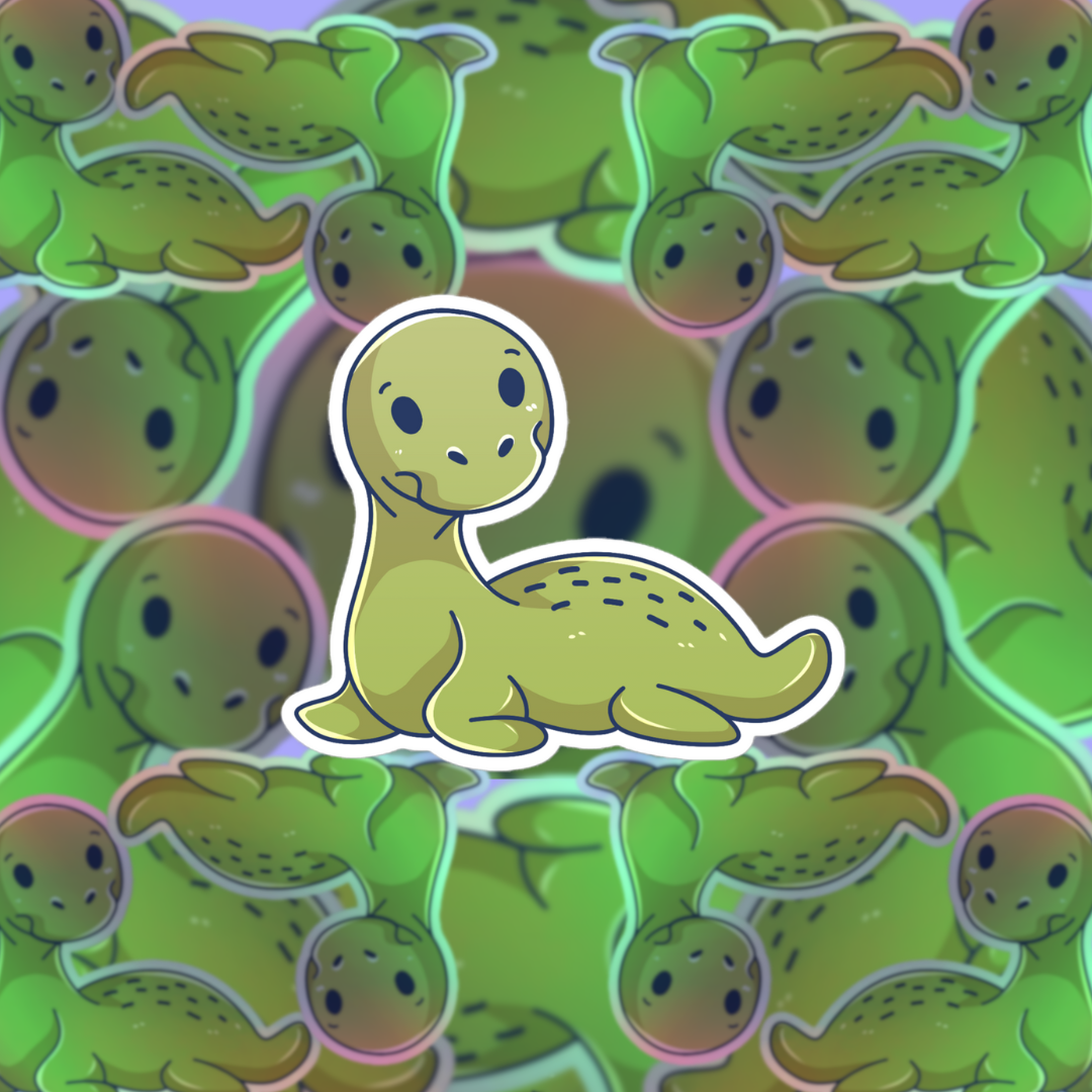 Adorable Loch Ness - Glossy Vinyl Sticker