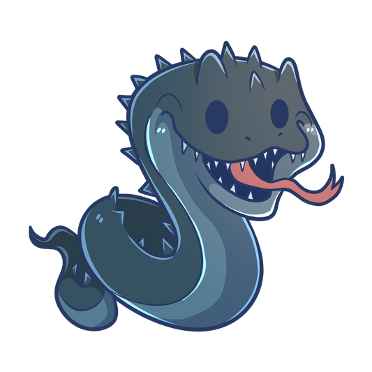 Adorable Basilisk - Glossy | Holographic | Matte Vinyl Sticker