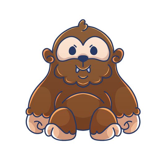 Adorable Bigfoot - Glossy | Holographic | Matte Vinyl Sticker