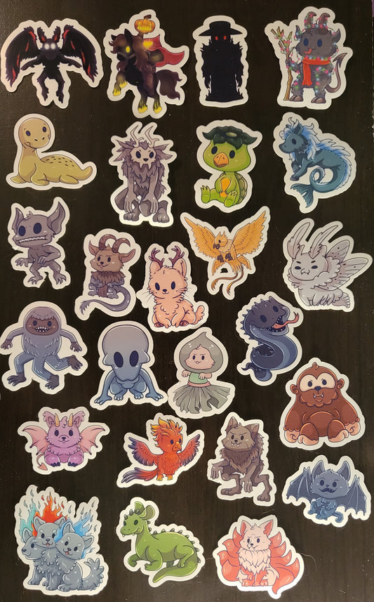 Adorable Cryptid Sticker Mega Listing