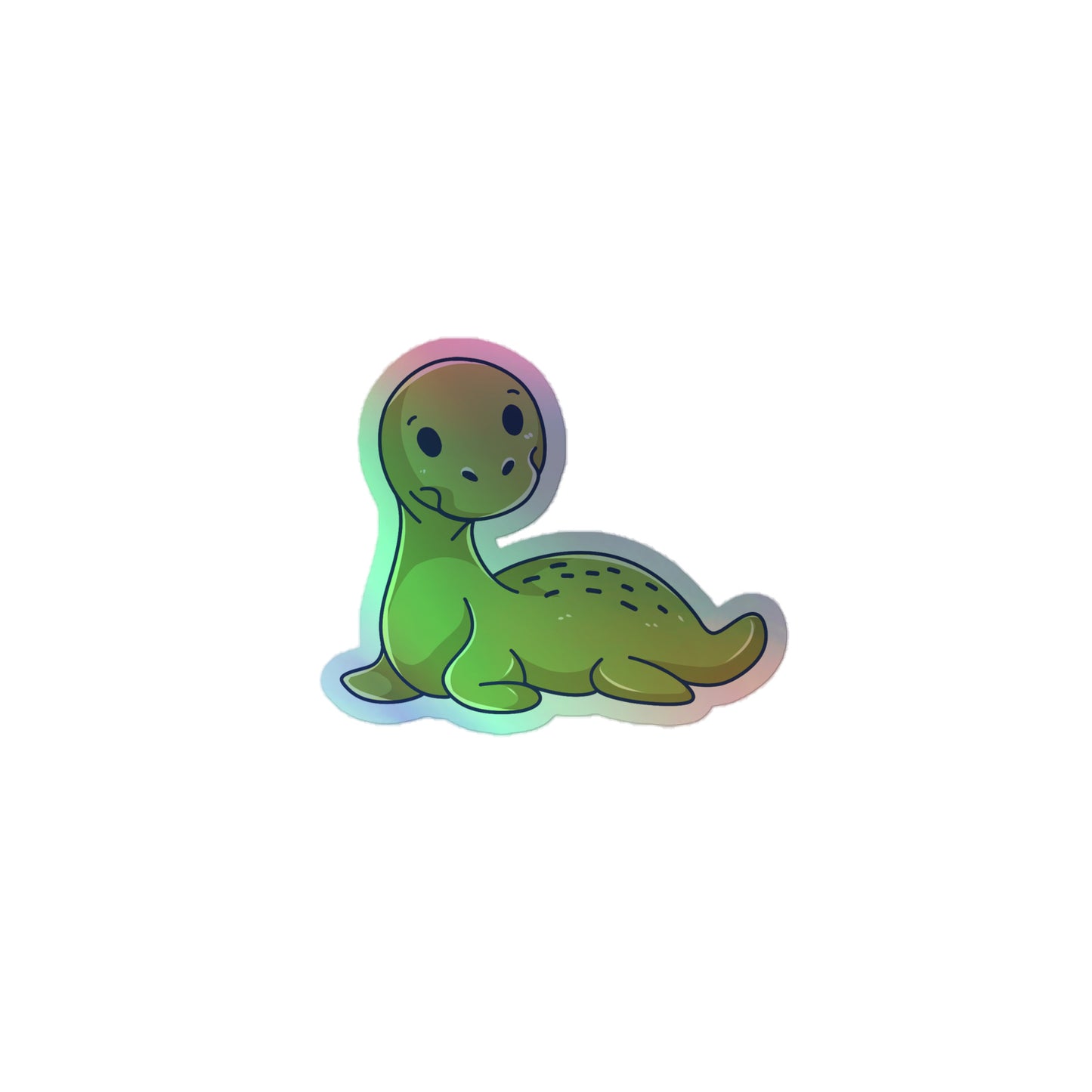 Adorable Loch Ness - Holographic Vinyl Sticker