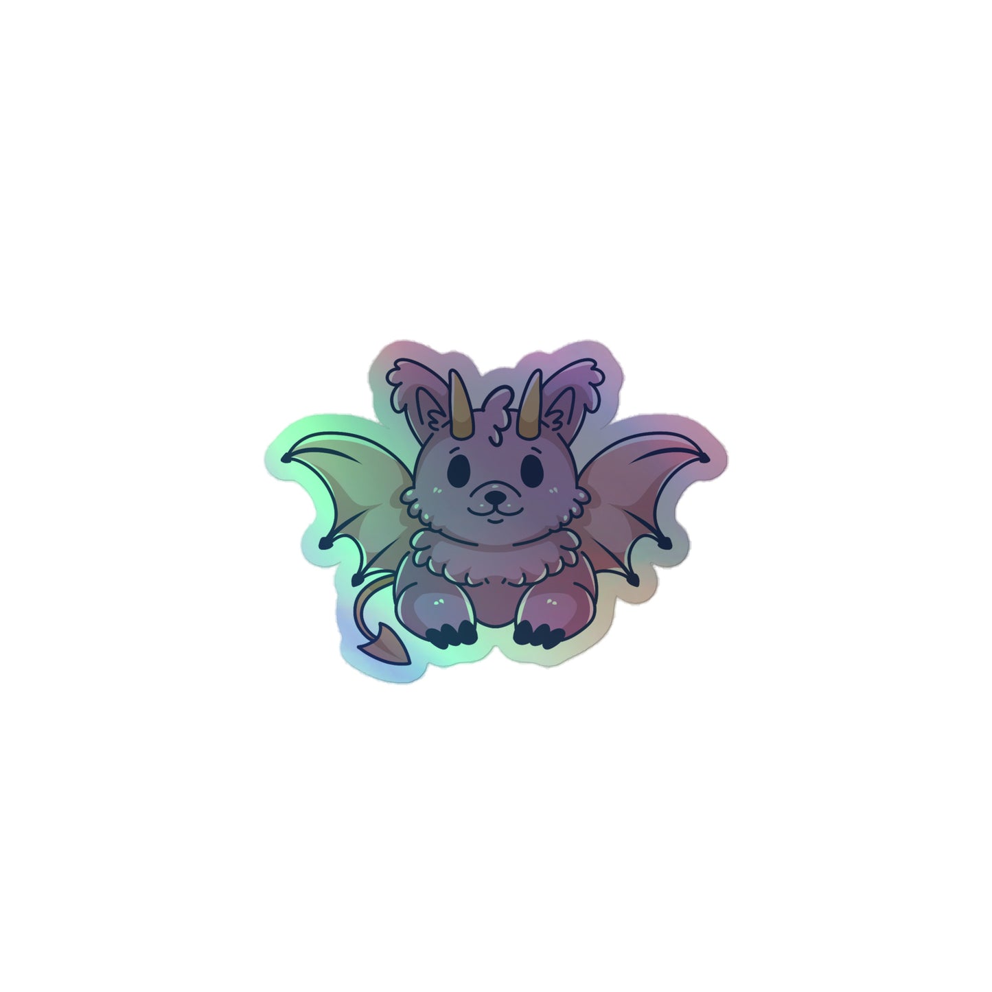 Adorable Jersey Devil - Holographic Vinyl Sticker