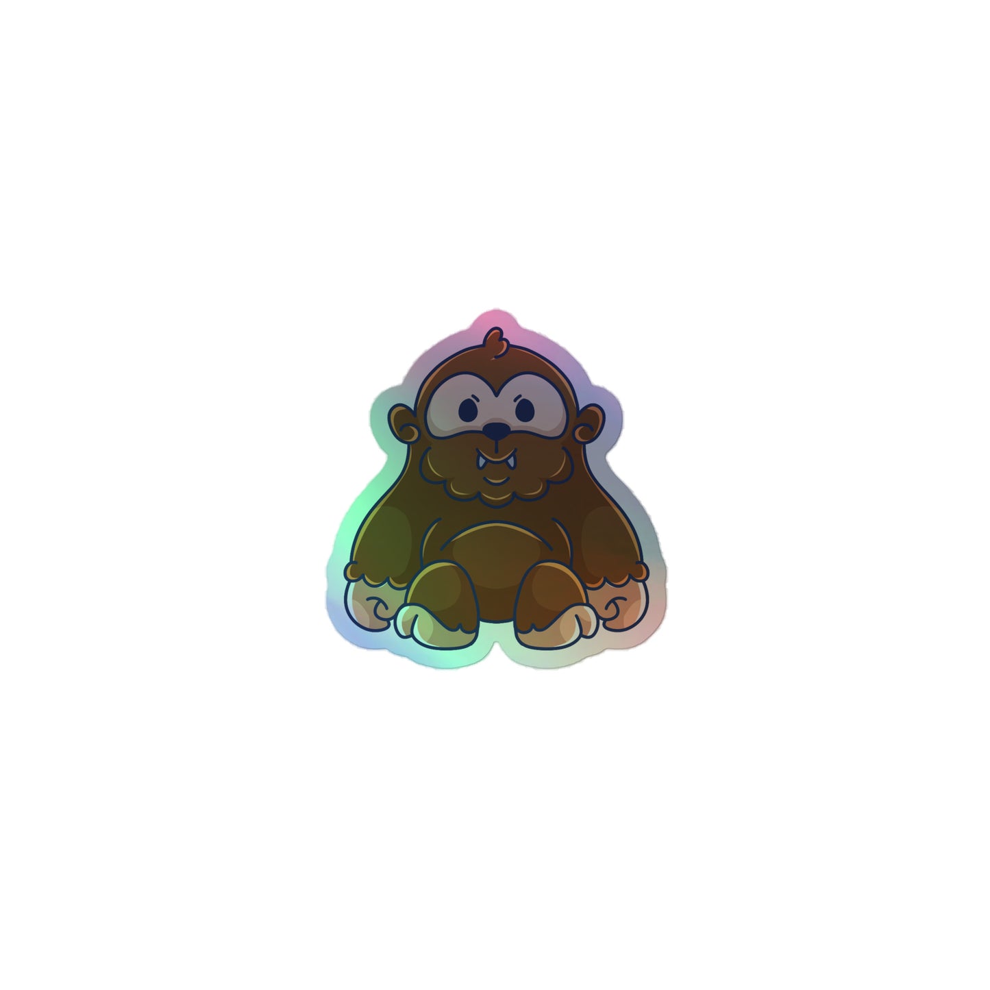 Adorable Bigfoot - Holographic Vinyl Sticker