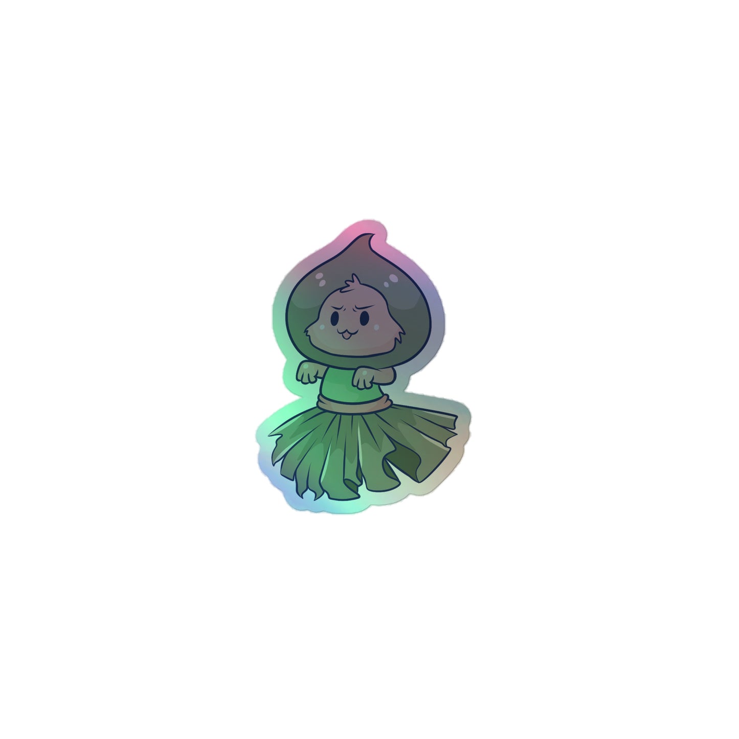 Adorable Flatwoods Monster - Holographic Vinyl Sticker