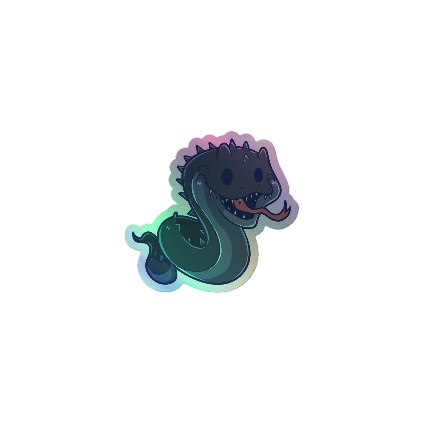 Adorable Basilisk - Holographic Vinyl Sticker