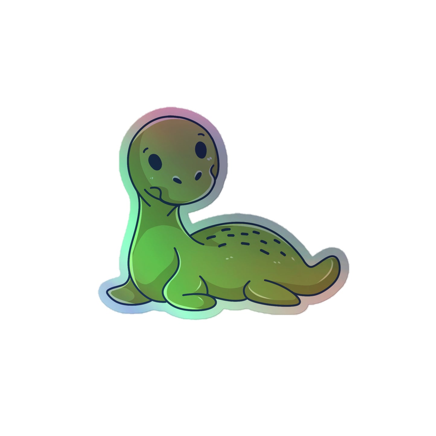 Adorable Loch Ness - Holographic Vinyl Sticker