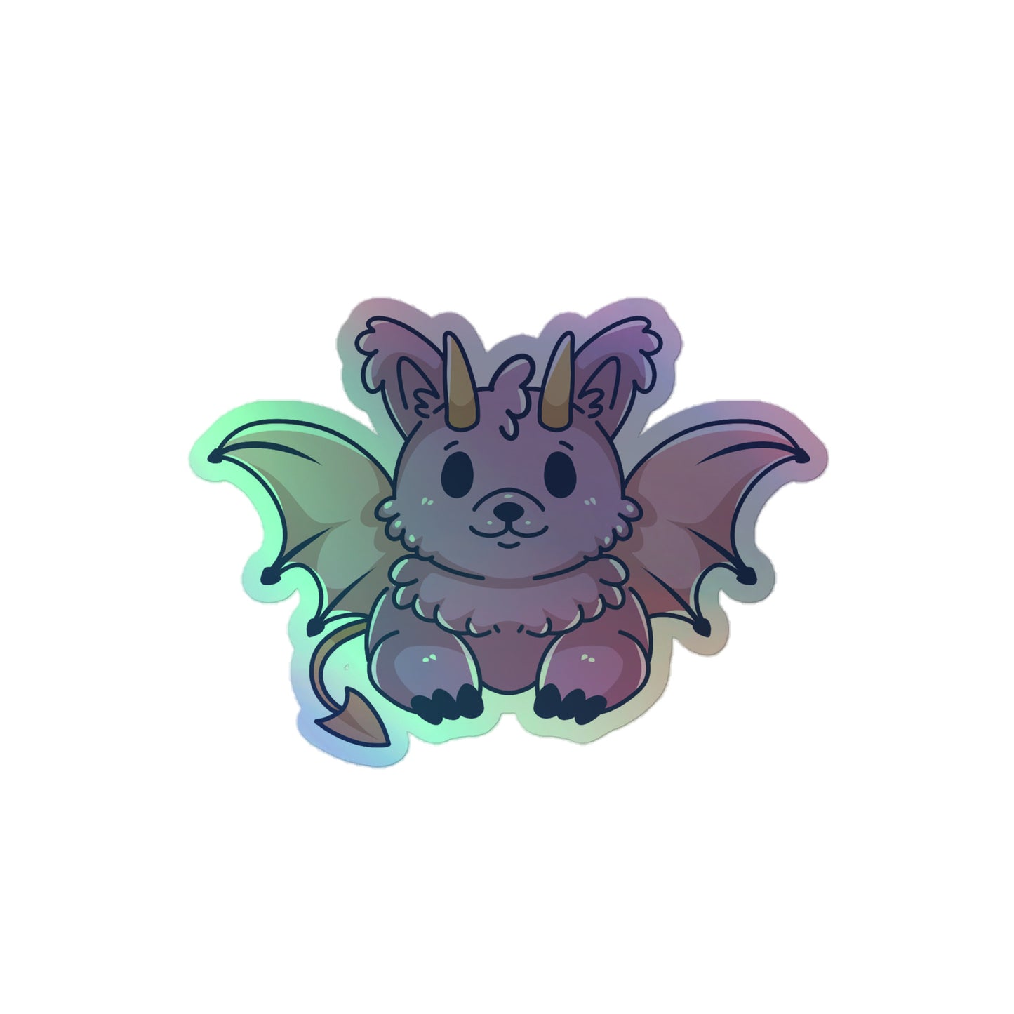 Adorable Jersey Devil - Holographic Vinyl Sticker