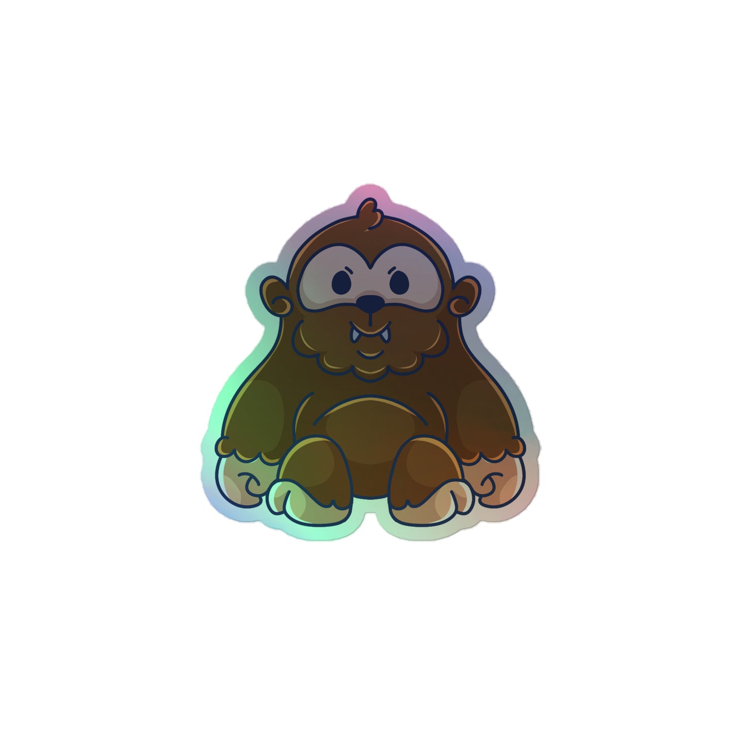 Adorable Bigfoot - Holographic Vinyl Sticker