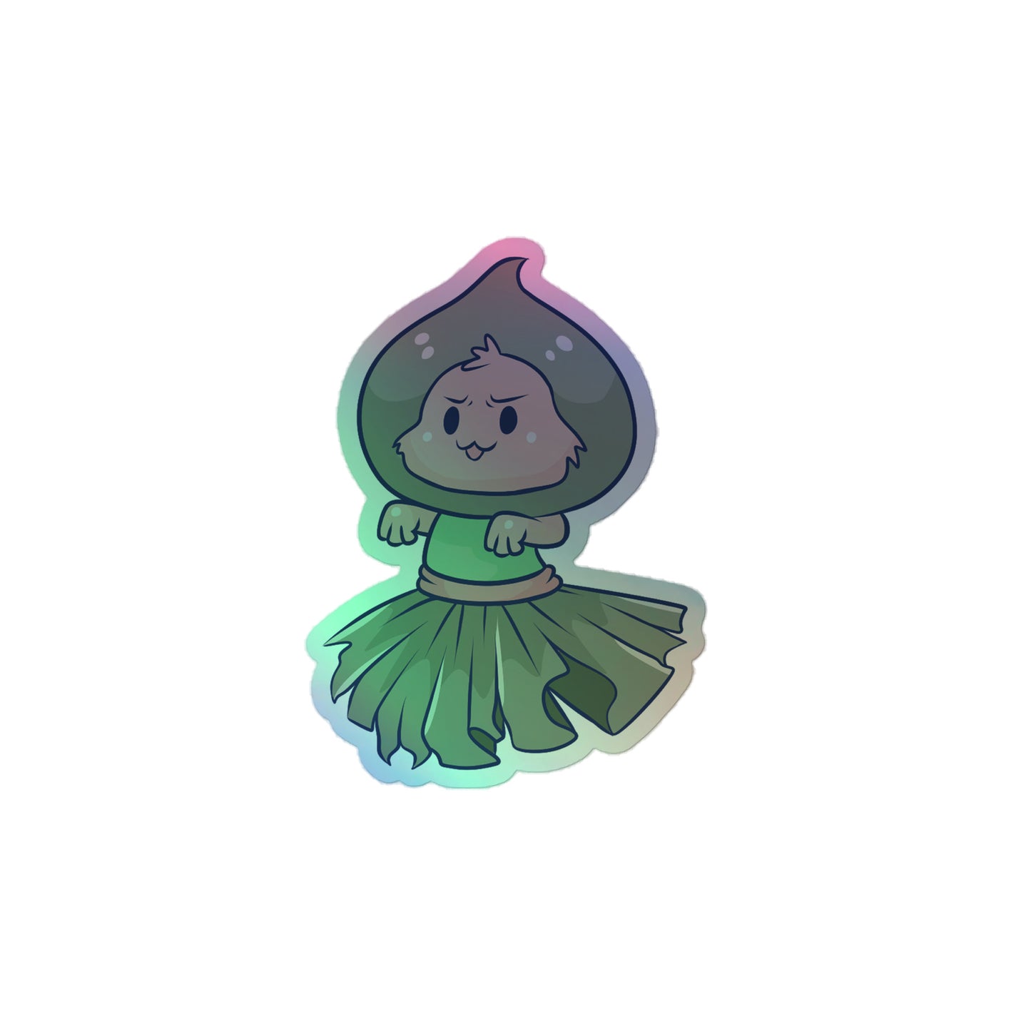 Adorable Flatwoods Monster - Holographic Vinyl Sticker