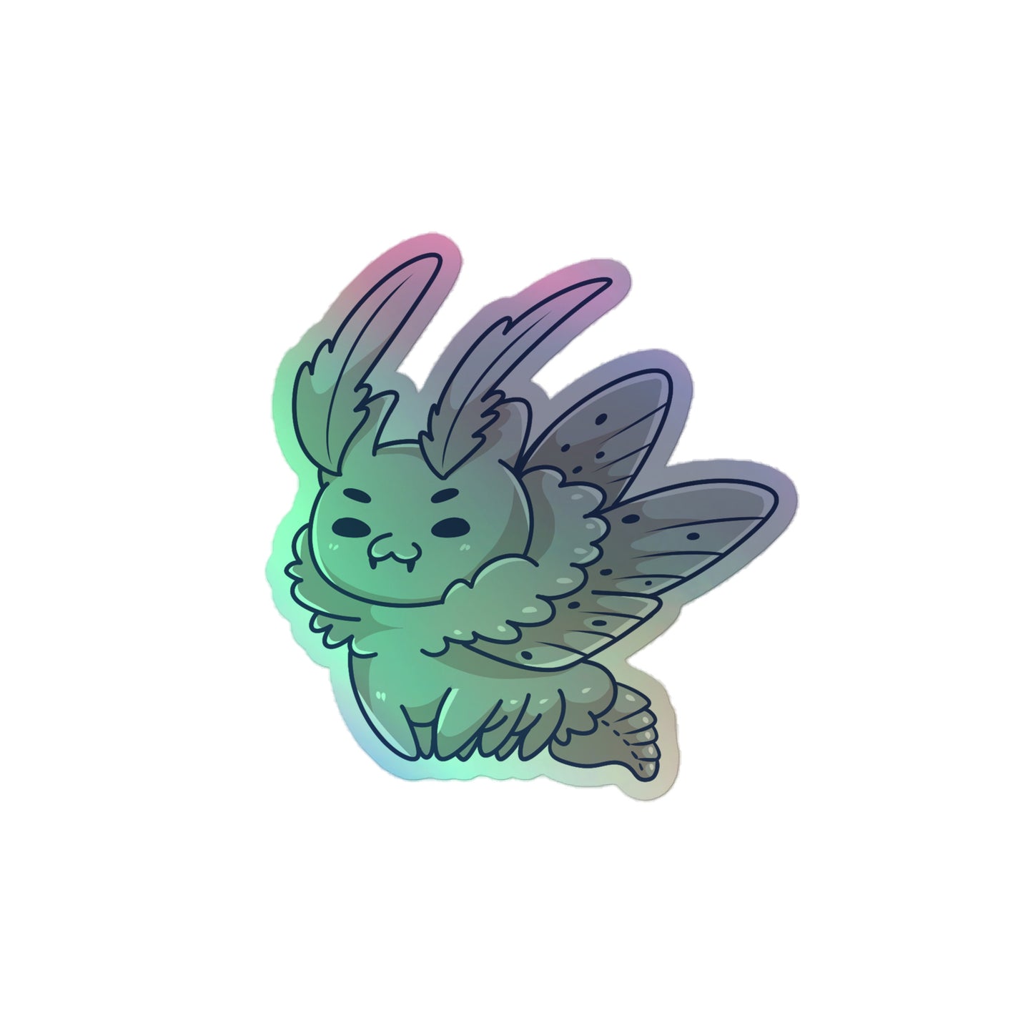 Adorable Mothman - Holographic Vinyl Sticker