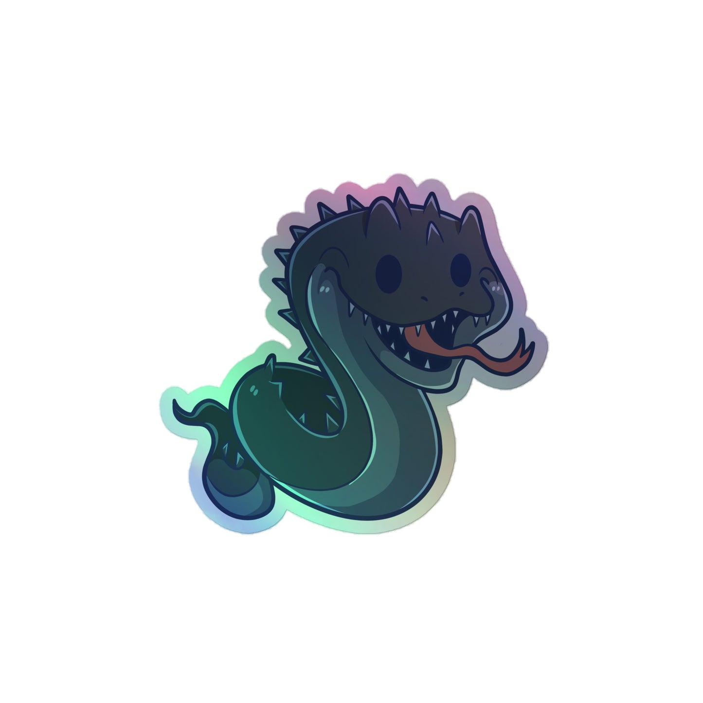 Adorable Basilisk - Holographic Vinyl Sticker