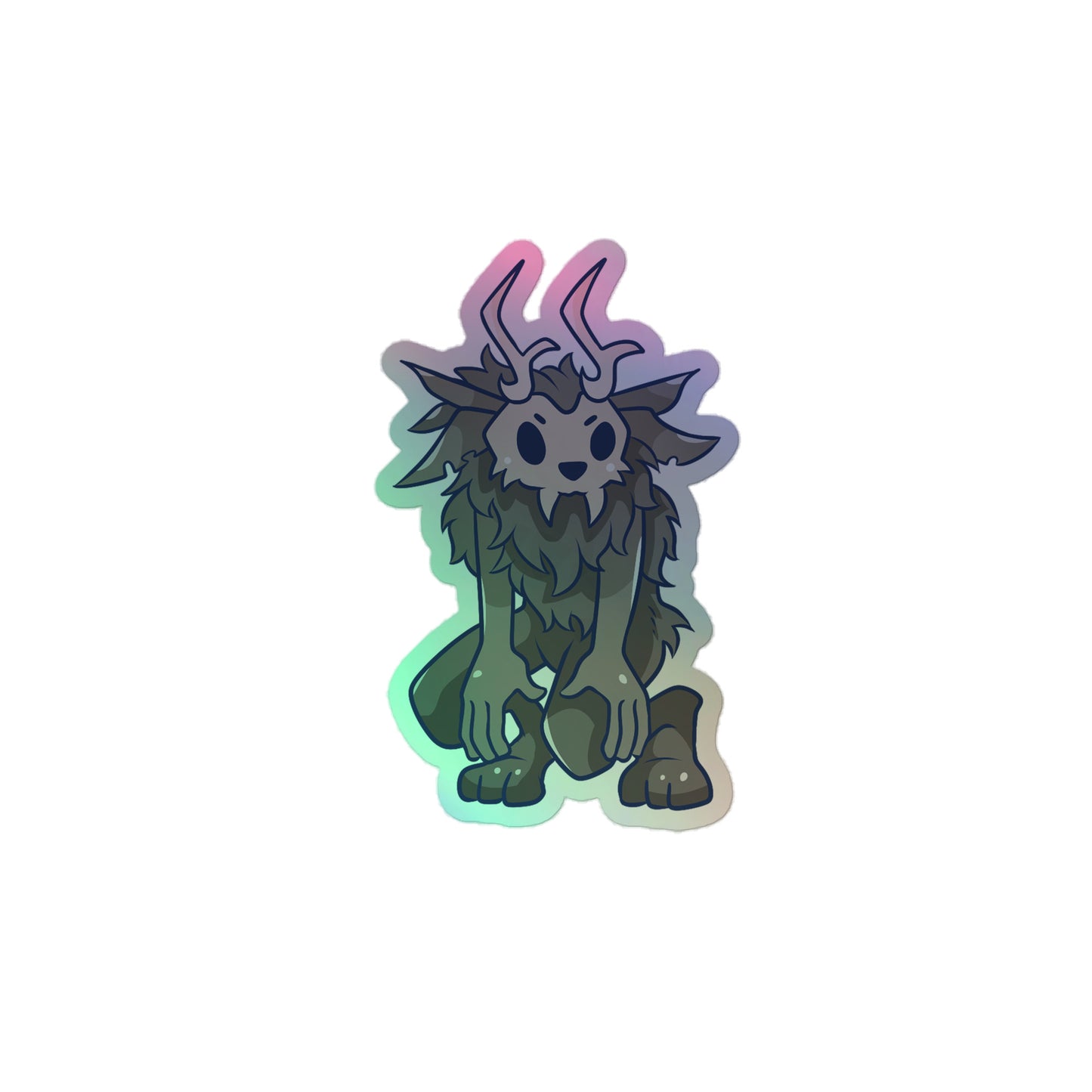 Adorable Wendigo - Holographic Vinyl Sticker