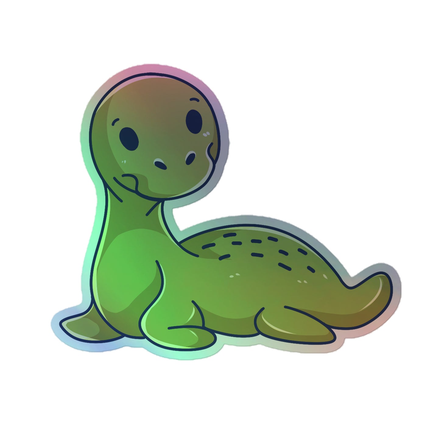 Adorable Loch Ness - Holographic Vinyl Sticker