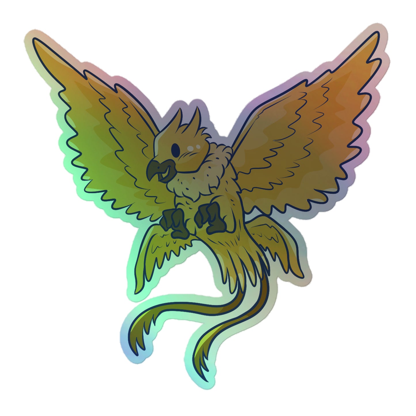 Adorable Thunderbird - Holographic Vinyl Sticker