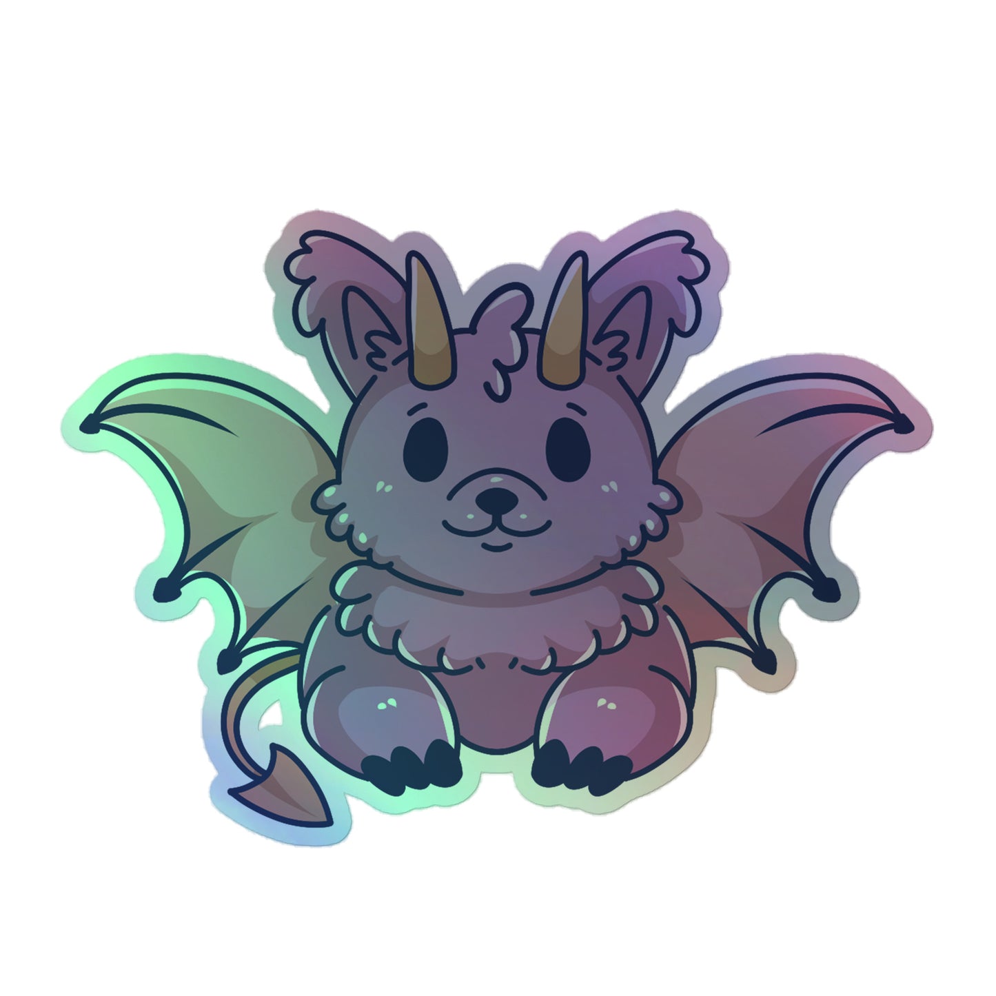 Adorable Jersey Devil - Holographic Vinyl Sticker