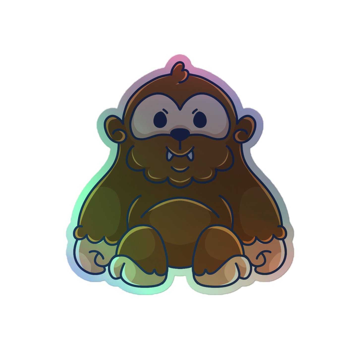 Adorable Bigfoot - Holographic Vinyl Sticker