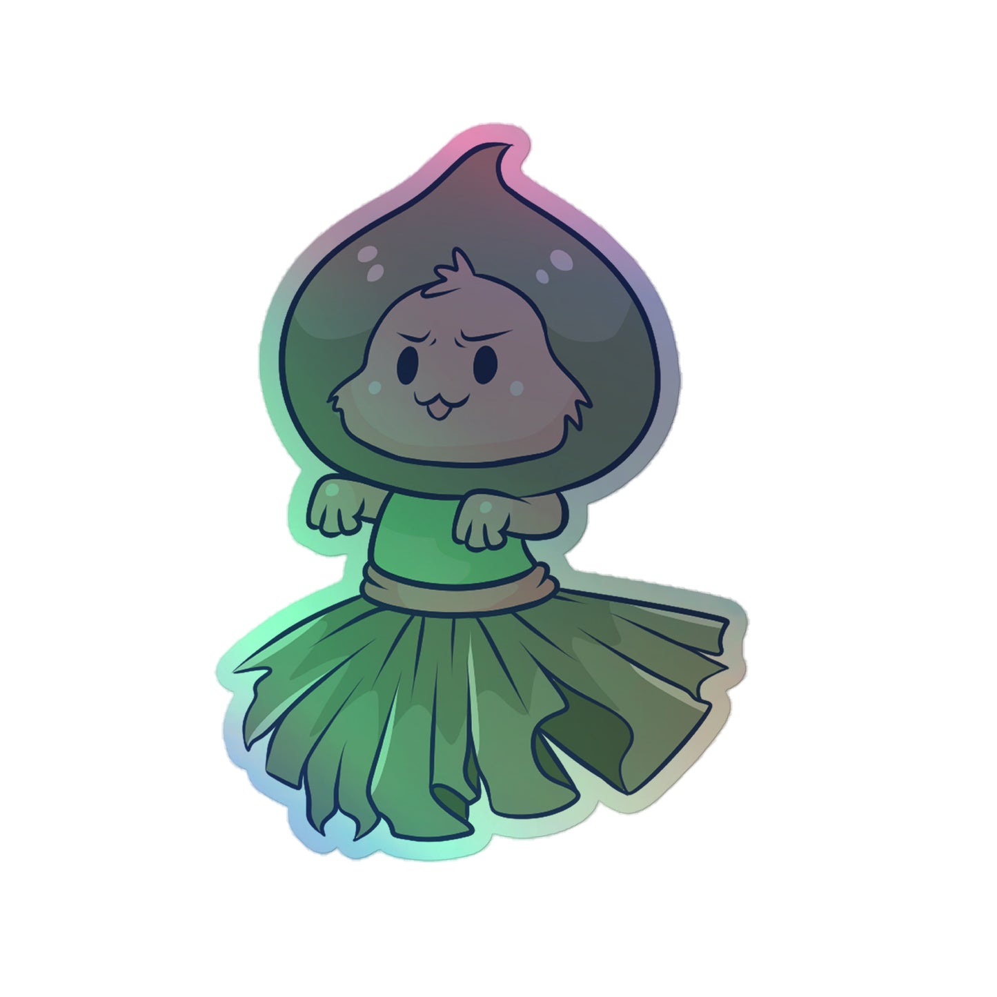 Adorable Flatwoods Monster - Holographic Vinyl Sticker