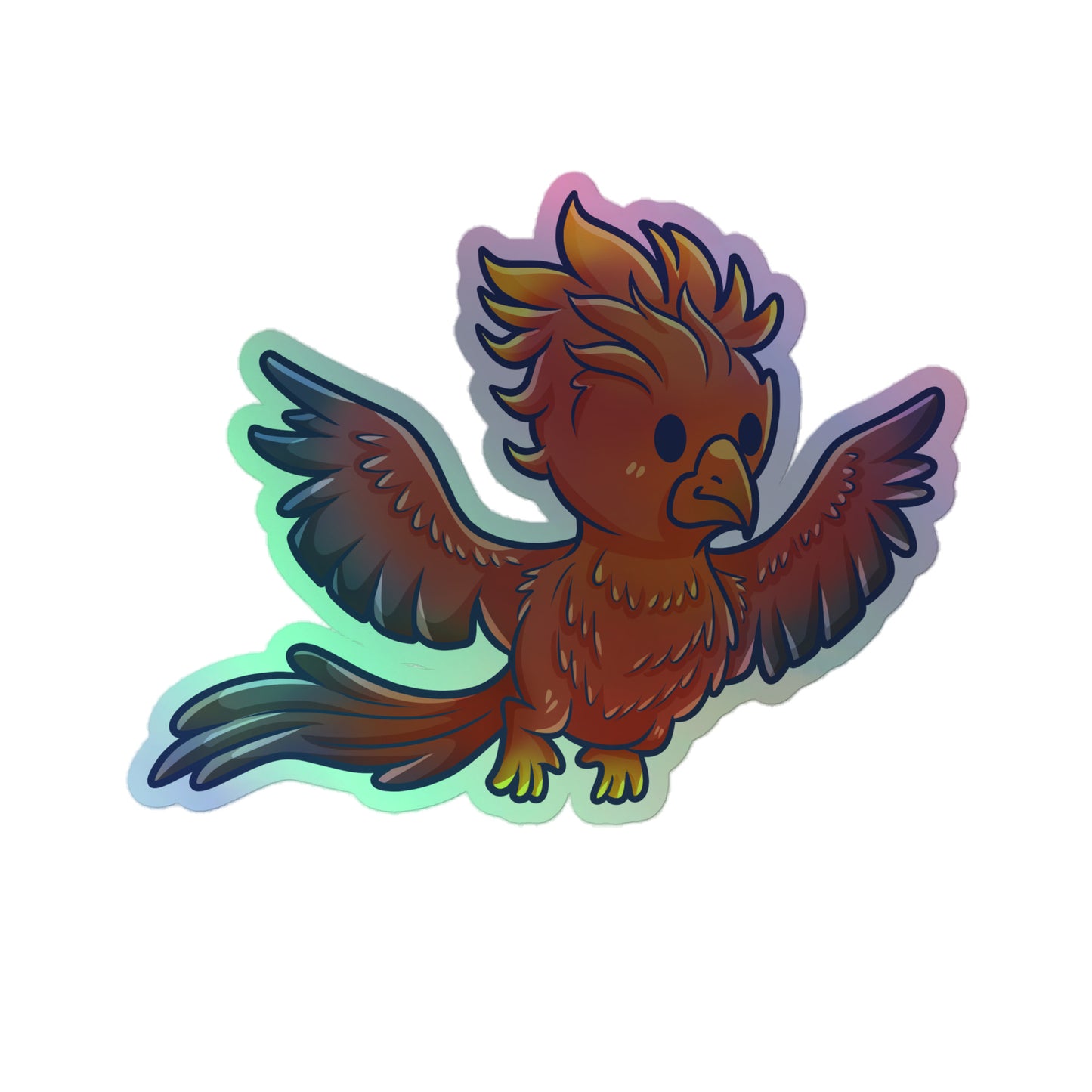 Adorable Phoenix - Holographic Vinyl Sticker