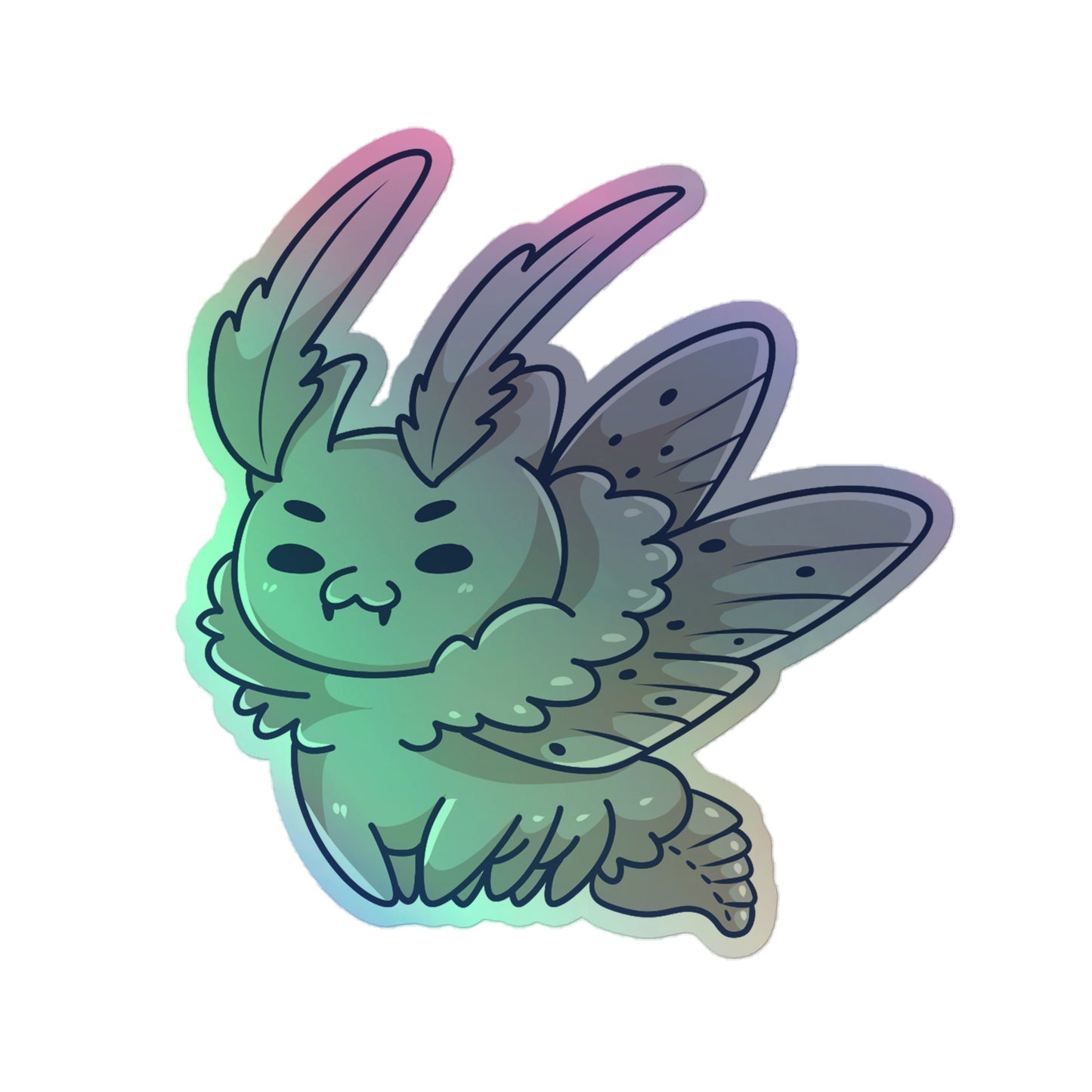 Adorable Mothman - Holographic Vinyl Sticker