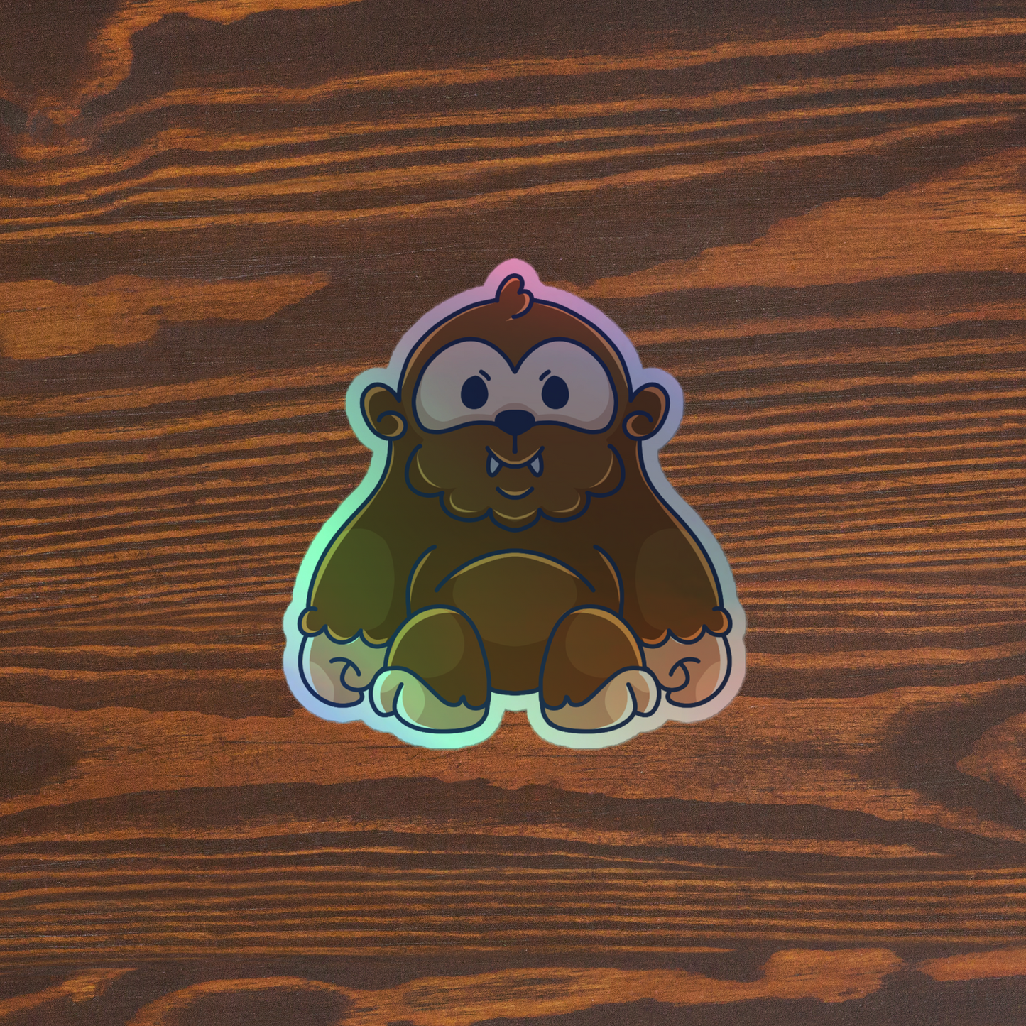 Adorable Bigfoot - Holographic Vinyl Sticker