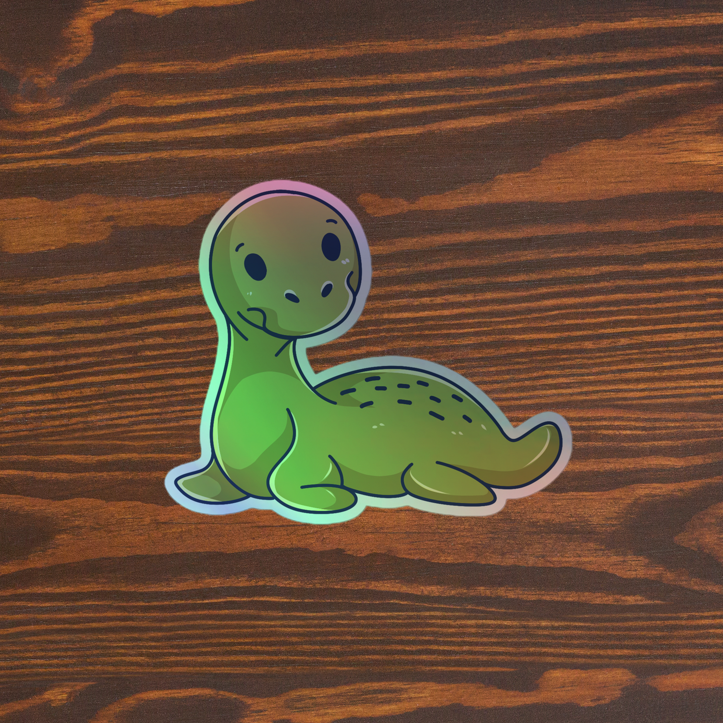 Adorable Loch Ness - Holographic Vinyl Sticker