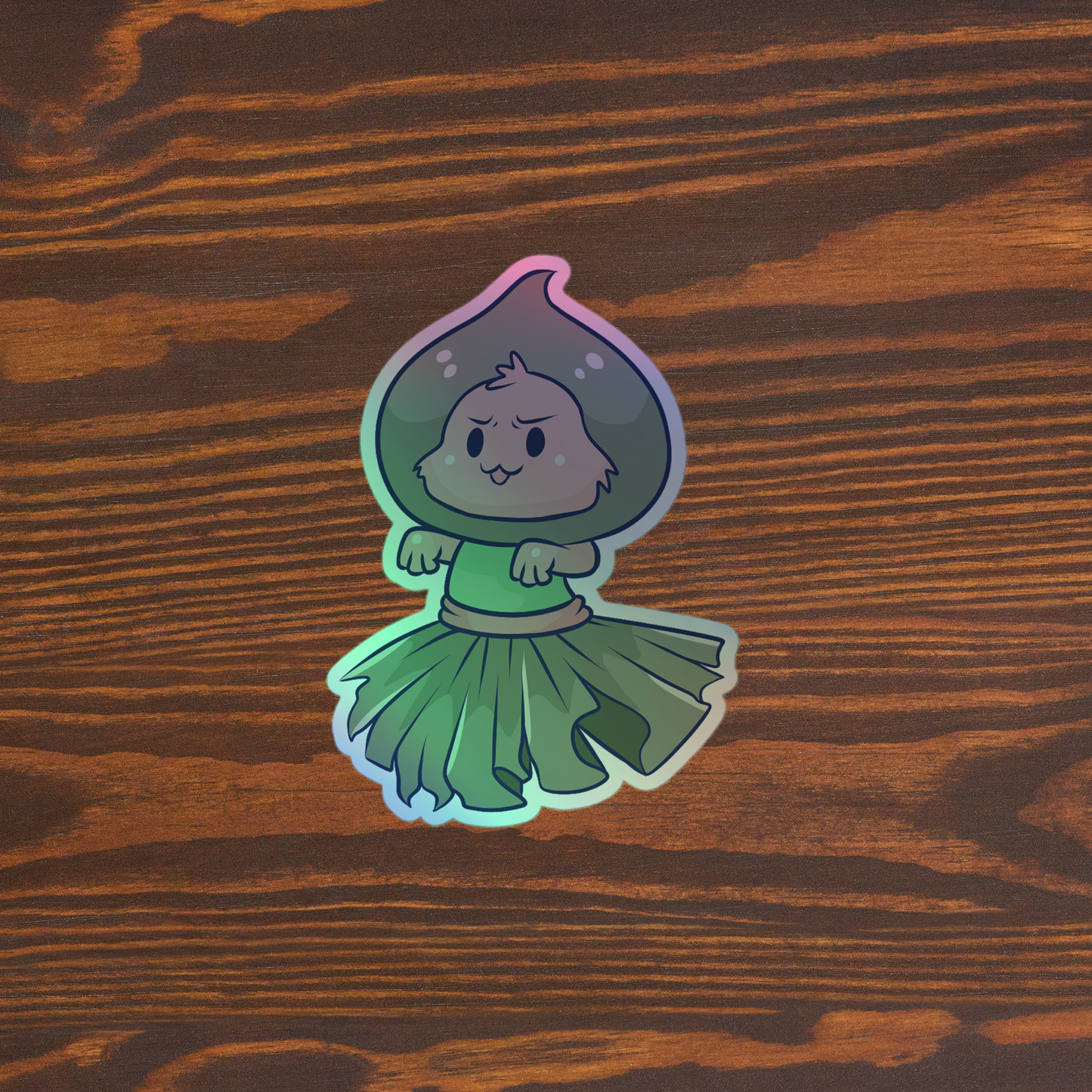 Adorable Flatwoods Monster - Holographic Vinyl Sticker