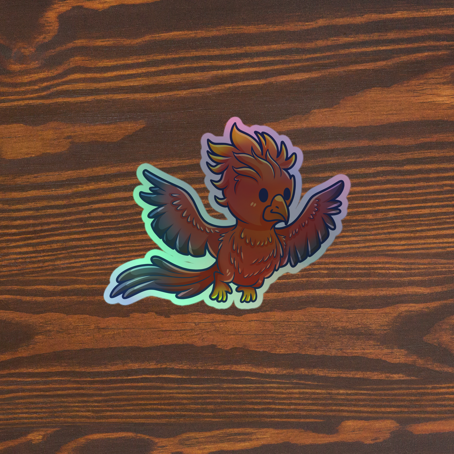 Adorable Phoenix - Holographic Vinyl Sticker