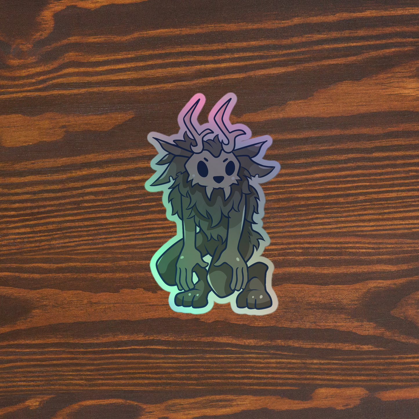 Adorable Wendigo - Holographic Vinyl Sticker