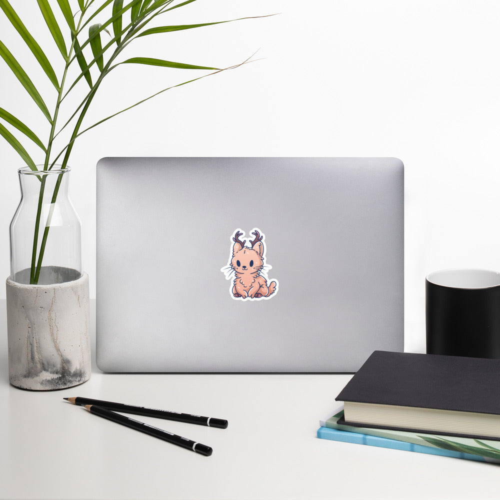 Adorable Jackalope - Glossy Vinyl Sticker