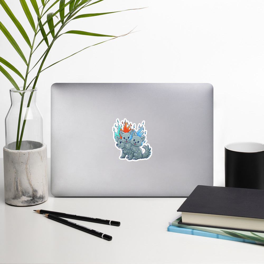 Adorable Cerberus - Glossy Vinyl Sticker