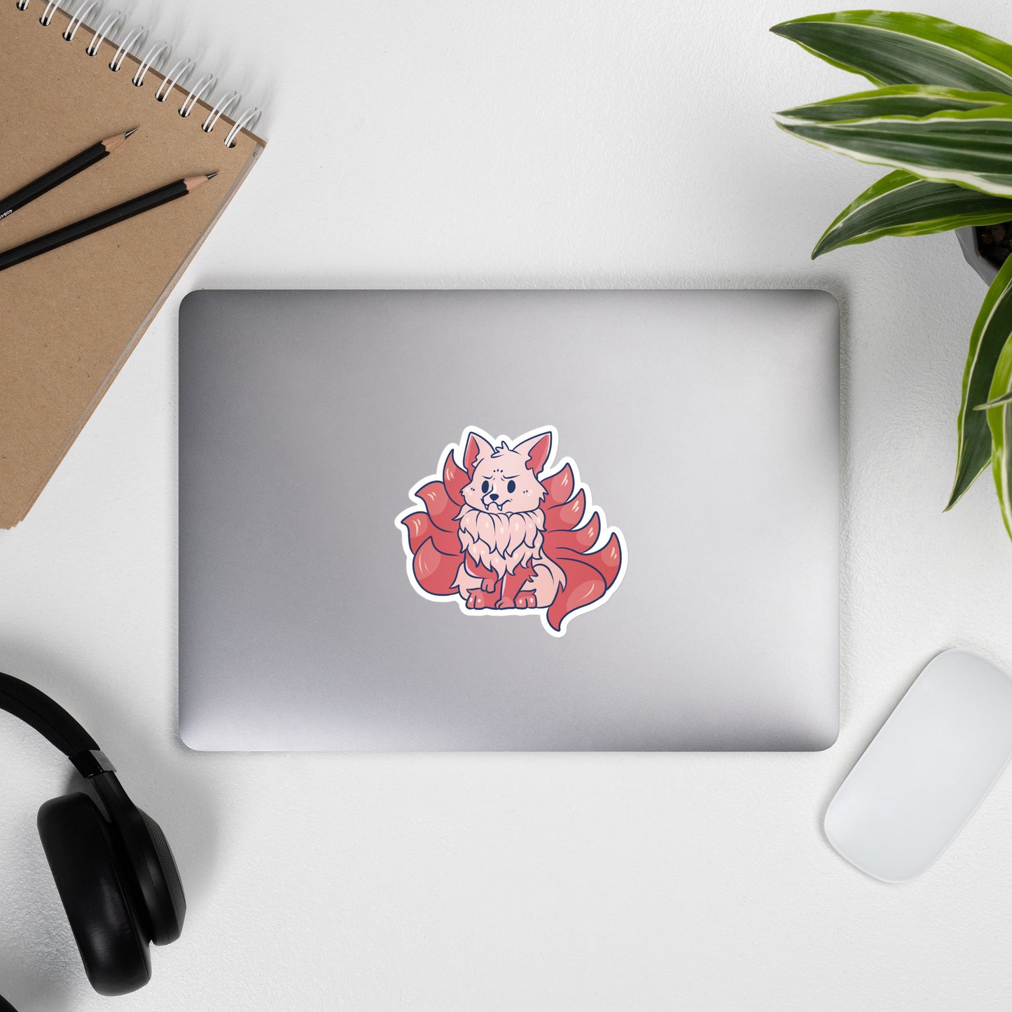 Adorable Kitsune - Glossy Vinyl Sticker