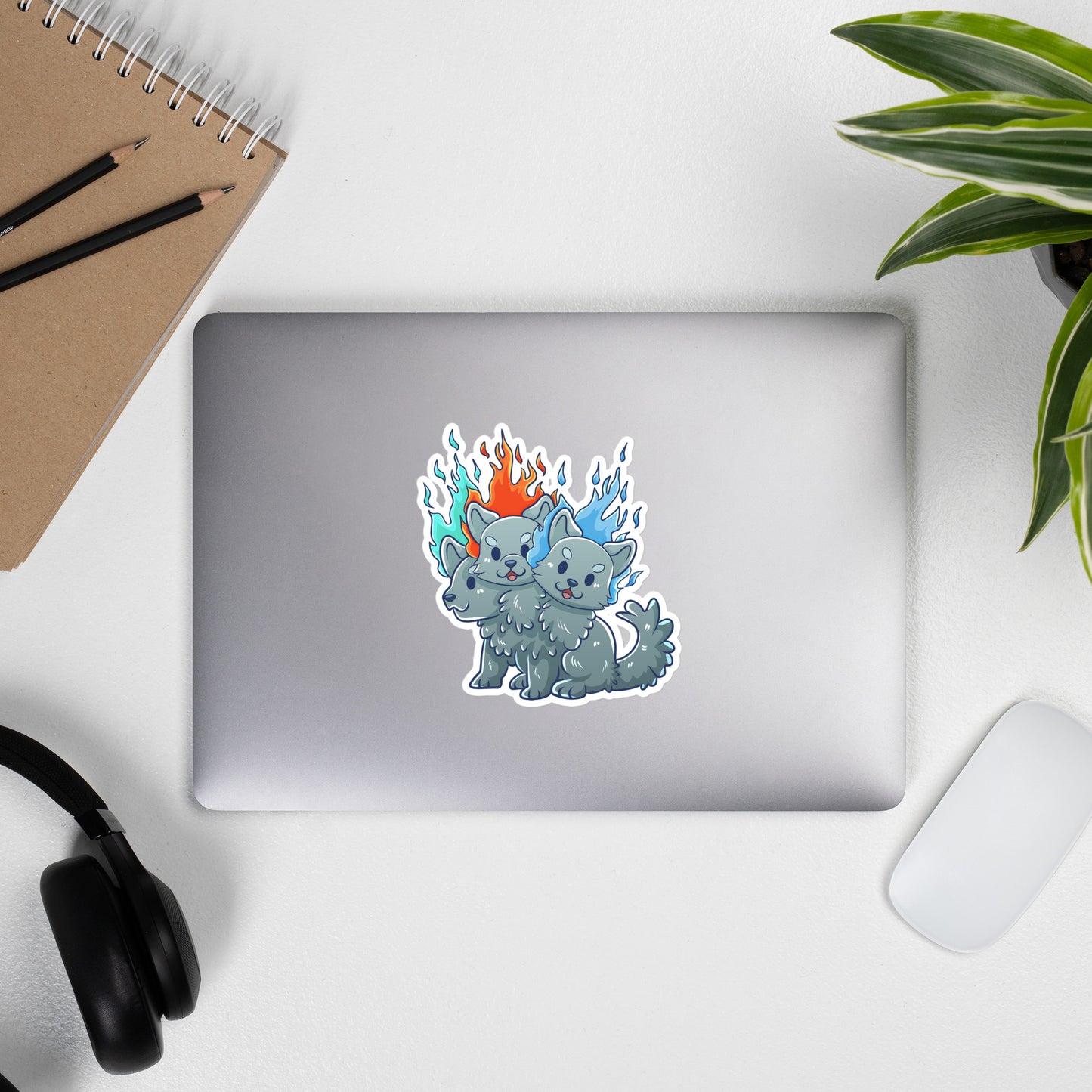 Adorable Cerberus - Glossy Vinyl Sticker