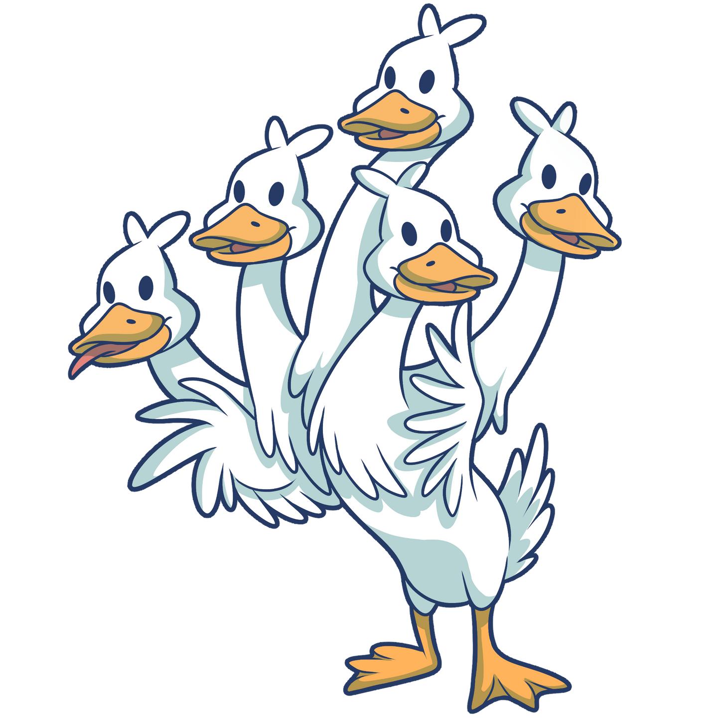 Adorable Goose Hydra- Glossy | Holographic | Matte Vinyl Sticker