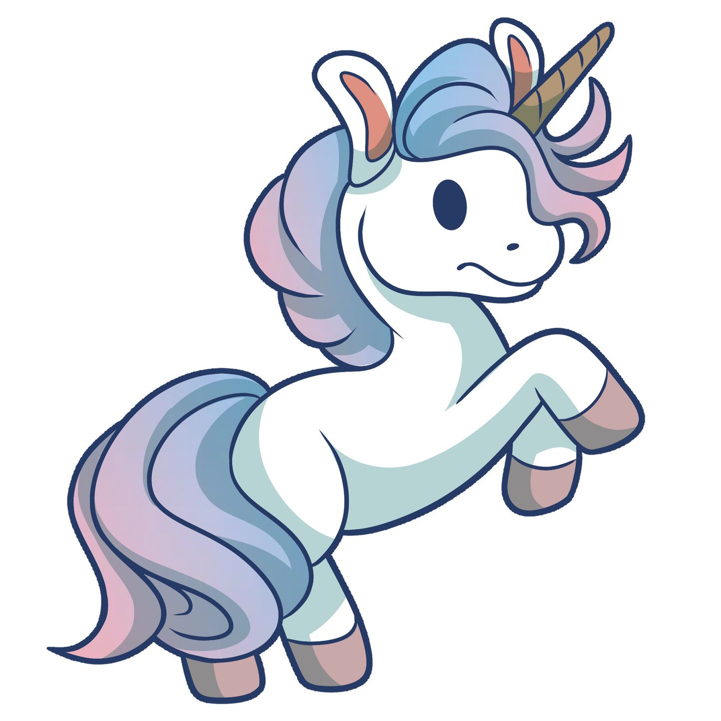 Adorable Unicorn - Glossy | Holographic | Matte Vinyl Sticker