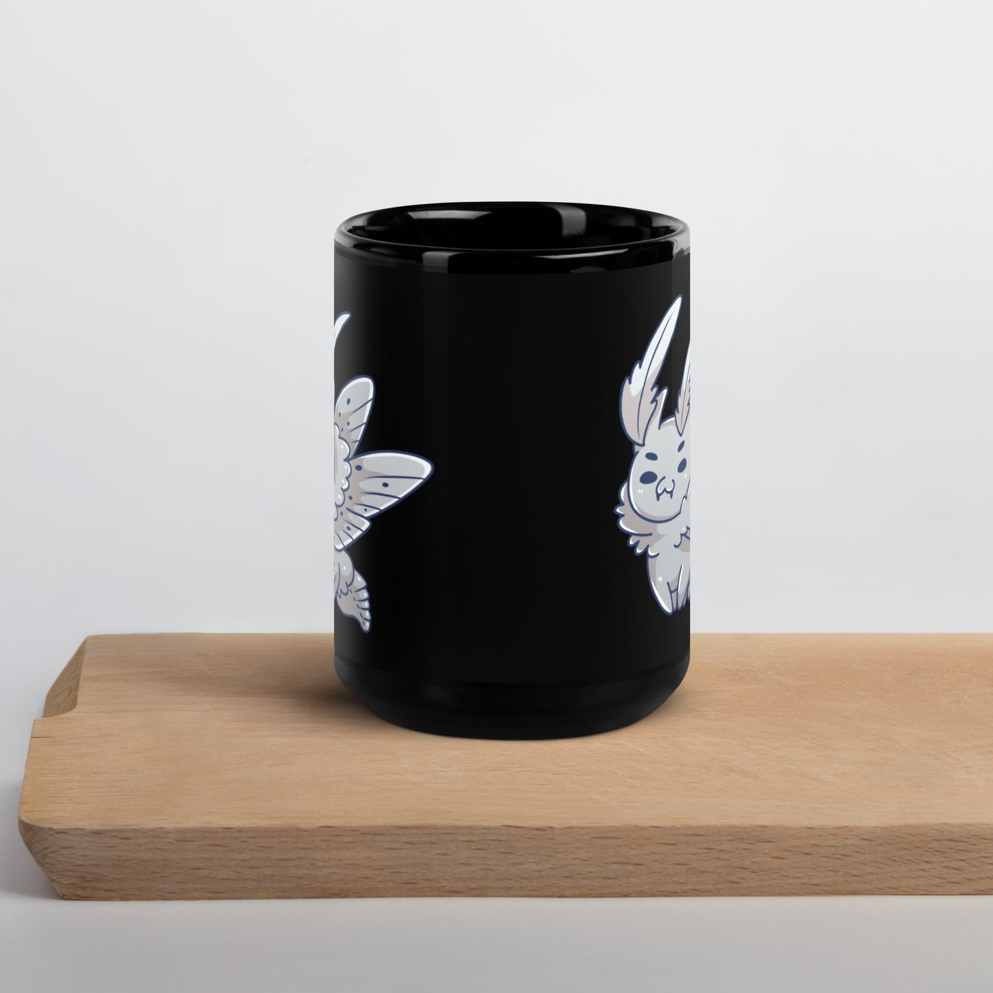 Mothman the Black Glossy Mug