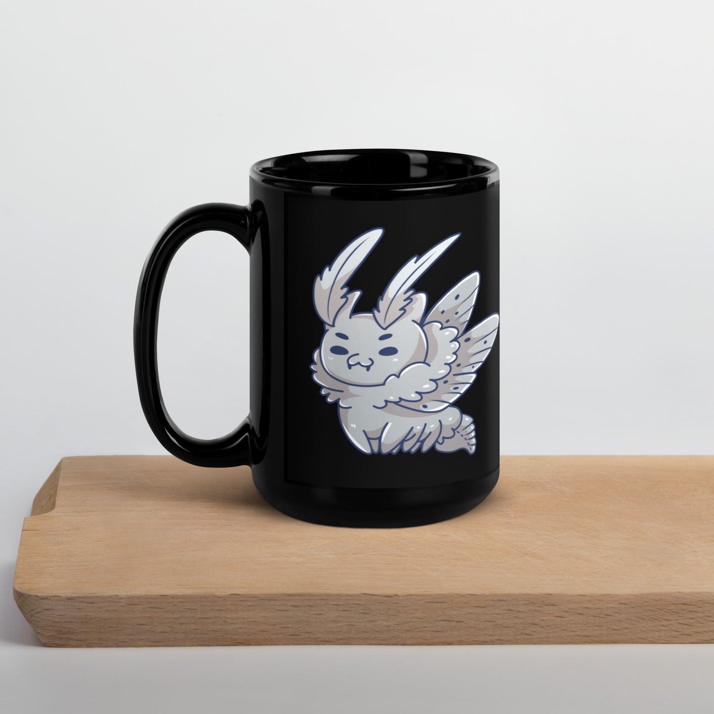 Mothman the Black Glossy Mug