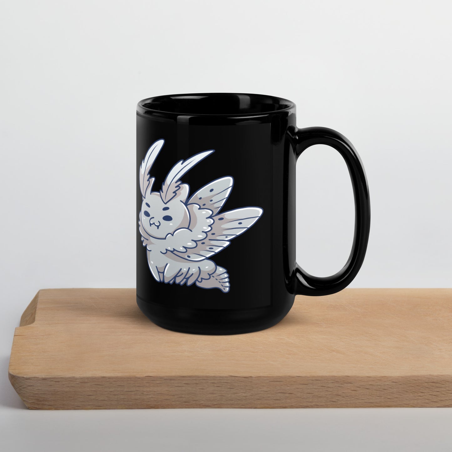 Mothman the Black Glossy Mug