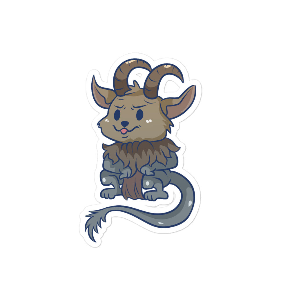 Adorable Goatman - Glossy Vinyl Sticker